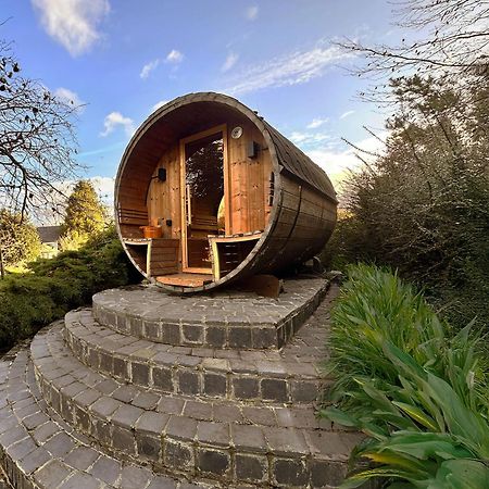 Wellness Tuin - Ultieme Partner Beleving - St Hubertus Suite Met Jacuzzi ,Openhaard, Prive Hottub En Prive Sauna In Jachthut Stijl Horst Esterno foto