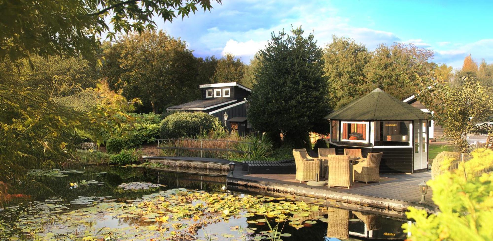 Wellness Tuin - Ultieme Partner Beleving - St Hubertus Suite Met Jacuzzi ,Openhaard, Prive Hottub En Prive Sauna In Jachthut Stijl Horst Esterno foto